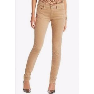 Mocha corduroy skinny pants